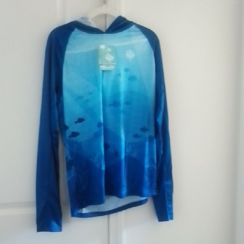 NWT Weligu Sun Protection Hoodie Shirt Long Sleeve SPF Fishing Outdoor UV Hiking